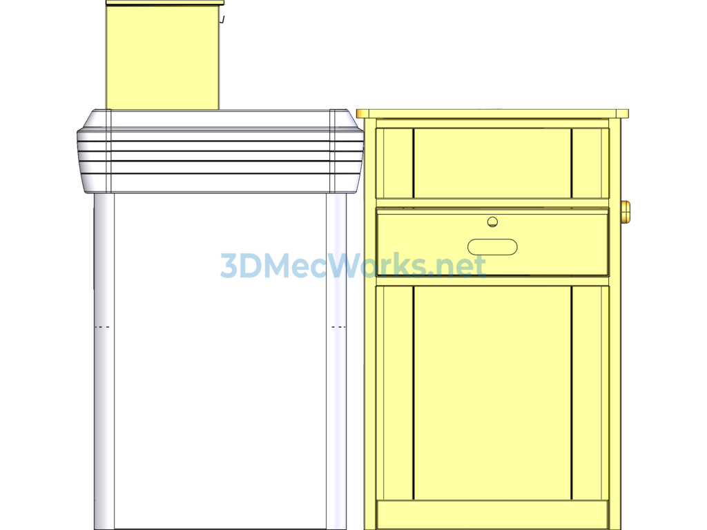 Supermarket Series Equipment - Checkout Counter 5 3d Model - SolidWorks - Free Download Supermarket Series Equipment - Checkout Counter 5 3d Model - Image 5