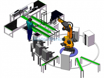 Ball Valve Assembly Machine - SolidWorks - Free Download