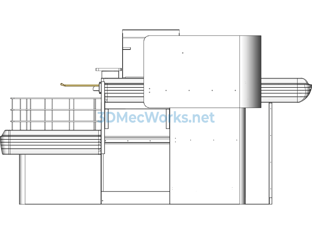 Supermarket Series Equipment - Cash Register 2 3d Model - SolidWorks - Free Download Supermarket Series Equipment -- Cash Register 2 3d Model - Image 5