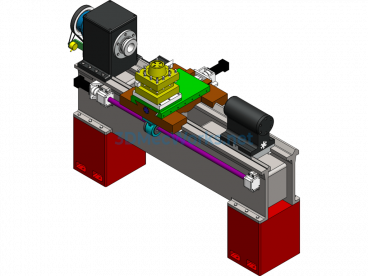 6140 CNC lathe - SolidWorks - Free Download