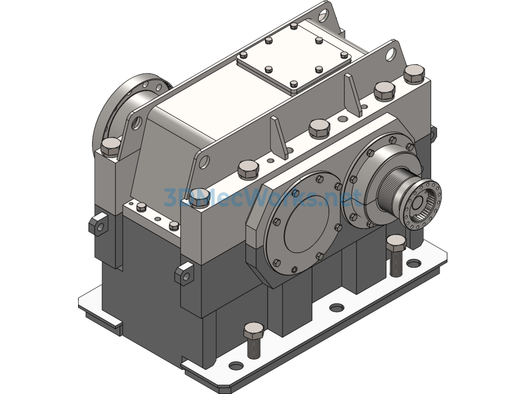 I=4 Blower With Speed Increaser Detailed Model (including Full Set of Cad Engineering Drawings) - SolidWorks AutoCAD.Mechanical - Free Download I=4 Blower With Speed Increaser Detailed Model (including Full Set of Cad Engineering Drawings) - Image 2