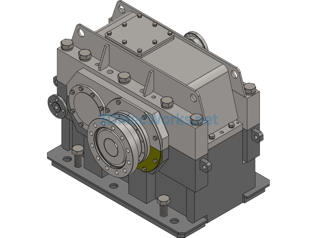 I=4 Blower With Speed Increaser Detailed Model (including Full Set of Cad Engineering Drawings) - SolidWorks AutoCAD.Mechanical - Free Download I=4 Blower With Speed Increaser Detailed Model (including Full Set of Cad Engineering Drawings) - Image 3