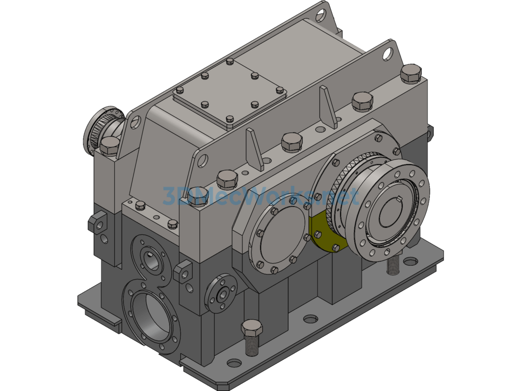 I=4 Blower With Speed Increaser Detailed Model (including Full Set of Cad Engineering Drawings) - SolidWorks AutoCAD.Mechanical - Free Download I=4 Blower With Speed Increaser Detailed Model (including Full Set of Cad Engineering Drawings) - Image 4