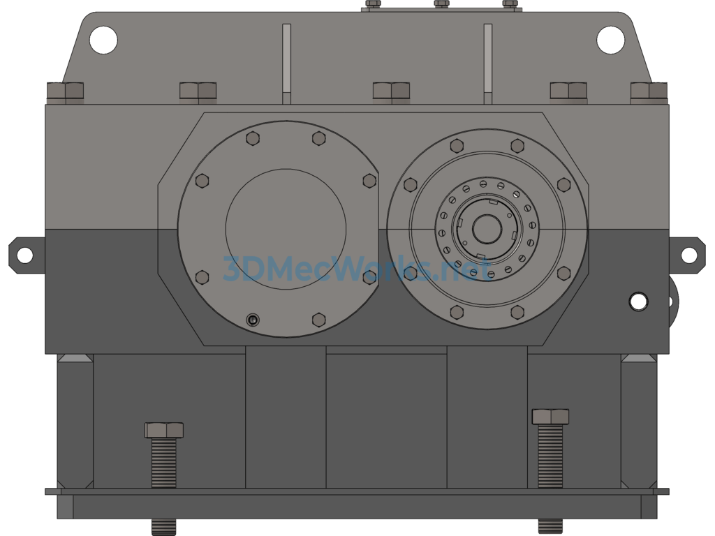 I=4 Blower With Speed Increaser Detailed Model (including Full Set of Cad Engineering Drawings) - SolidWorks AutoCAD.Mechanical - Free Download I=4 Blower With Speed Increaser Detailed Model (including Full Set of Cad Engineering Drawings) - Image 5