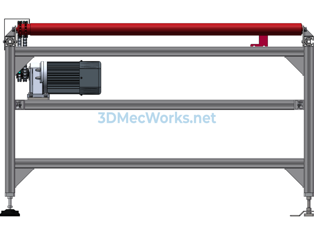 Solidworks Roller Conveyor - SolidWorks - Free Download Solidworks Roller Conveyor - Image 5