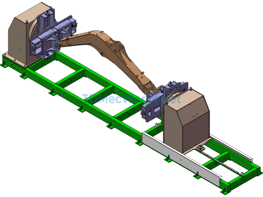 New Adjustable Head and Tailstock Welding Positioner - SolidWorks - Free Download New Adjustable Head and Tailstock Welding Positioner - Image 3