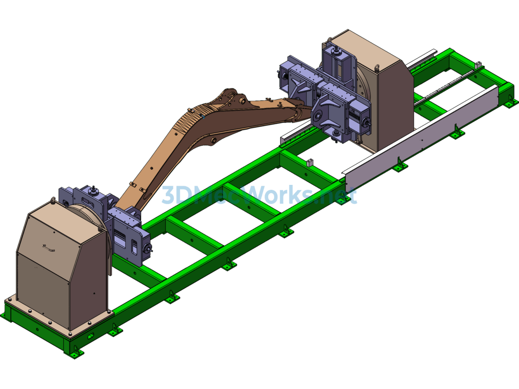 New Adjustable Head and Tailstock Welding Positioner - SolidWorks - Free Download New Adjustable Head and Tailstock Welding Positioner - Image 4