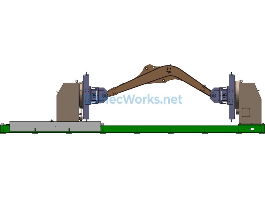 New Adjustable Head and Tailstock Welding Positioner - SolidWorks - Free Download New Adjustable Head and Tailstock Welding Positioner - Image 5