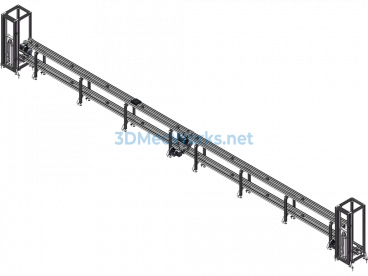 Upper and lower standard assembly line - SolidWorks - Free Download