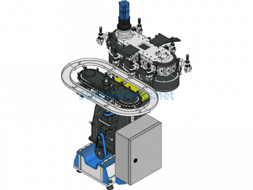 3D Model of Automatic Loading Assembly Machine - SolidWorks - Free Download