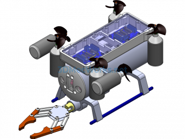 3D model of an underwater robot - SolidWorks - Free Download