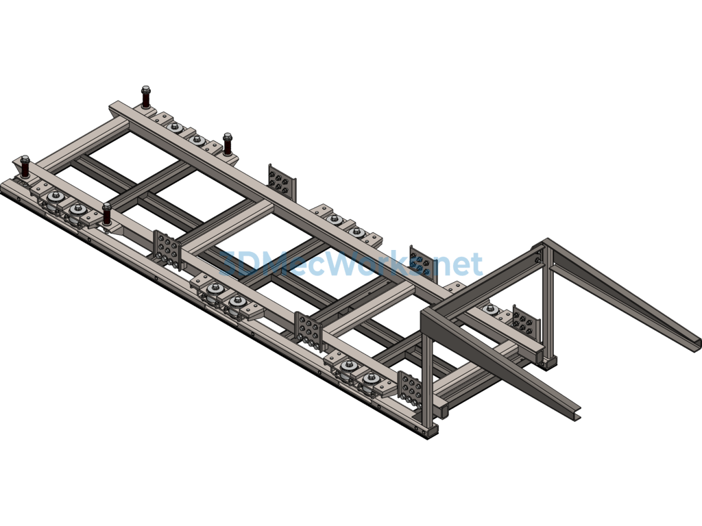 3d Model of Truck Subframe - SolidWorks - Free Download 3d Model of Truck Subframe