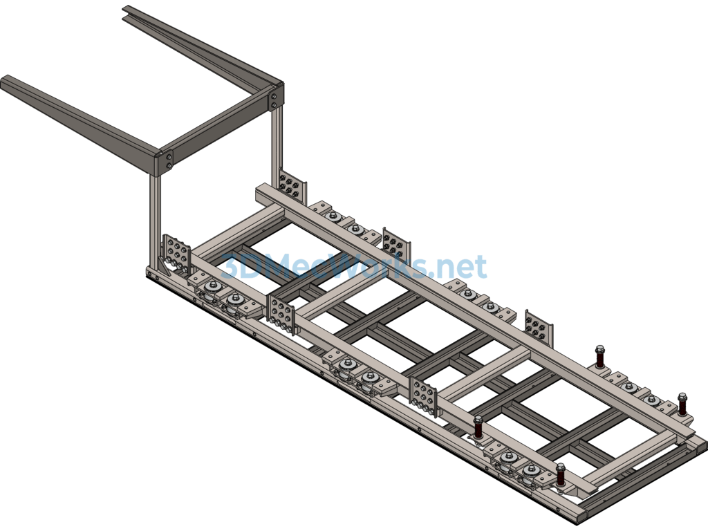 3d Model of Truck Subframe - SolidWorks - Free Download 3d Model of Truck Subframe - Image 3