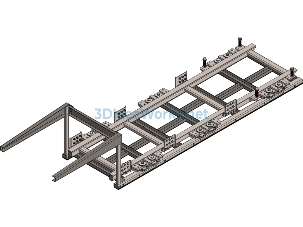3d Model of Truck Subframe - SolidWorks - Free Download 3d Model of Truck Subframe - Image 4