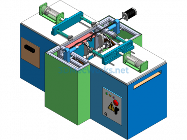 3D Model of an Automatic Steel Pipe Punching Machine - SolidWorks - Free Download