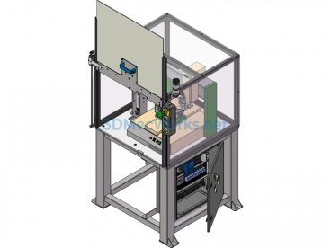 3D Model of Hot Melt Adhesive Dispensing Station - SolidWorks - Free Download
