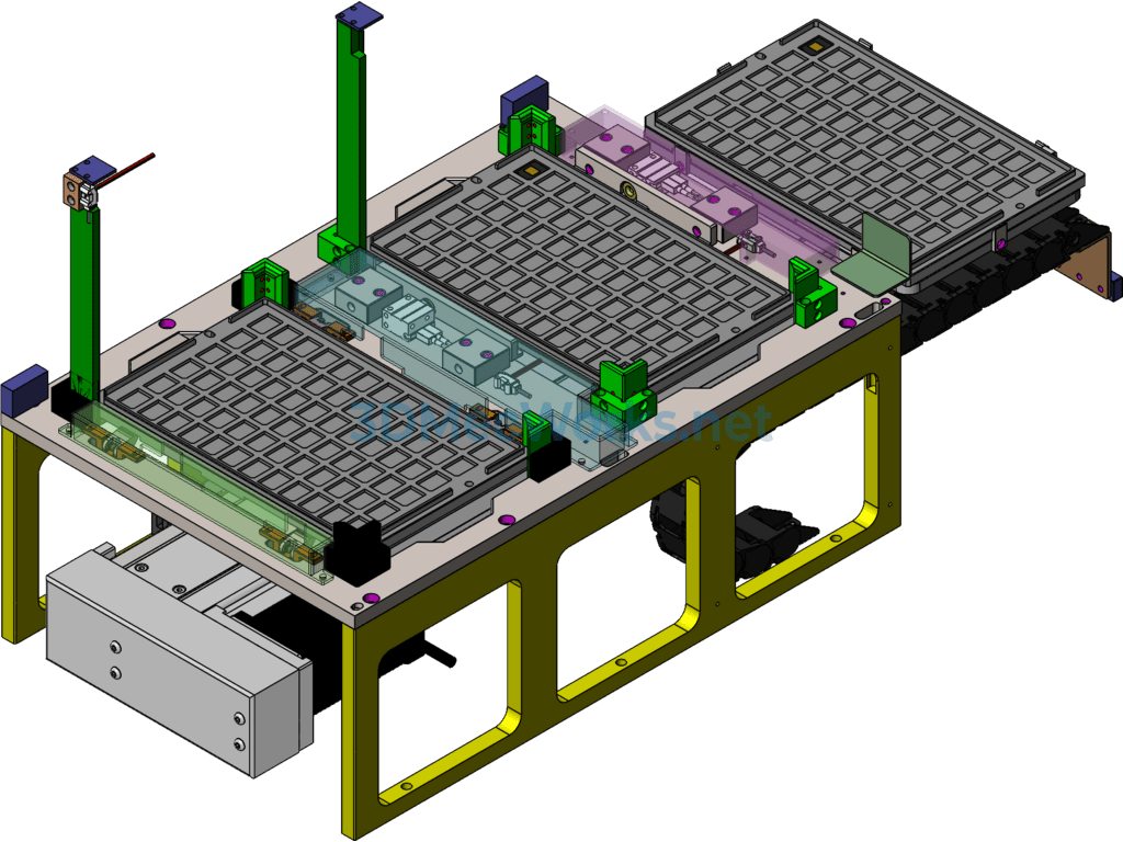 Tray Automatic Feeding Mechanism - SolidWorks - Free Download Tray Automatic Feeding Mechanism