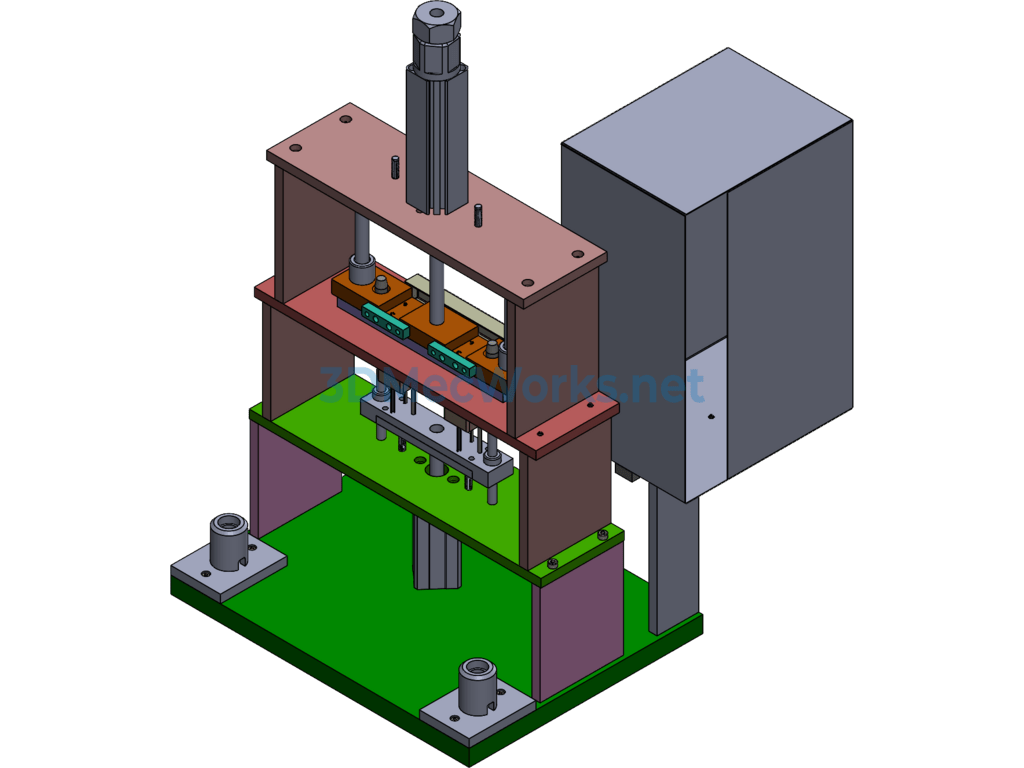Bell-Shaped Head Punching Machine/bell-Shaped Machine - SolidWorks - Free Download Bell-Shaped Head Punching Machine/bell-Shaped Machine