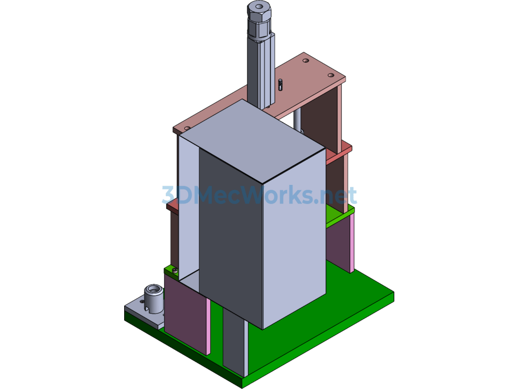 Bell-Shaped Head Punching Machine/bell-Shaped Machine - SolidWorks - Free Download Bell-Shaped Head Punching Machine/bell-Shaped Machine - Image 4