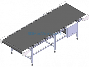 3-meter belt line assembly - SolidWorks - Free Download