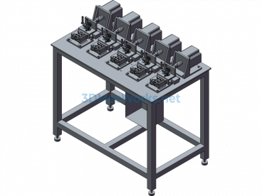 5-Position Stove Valve Life Testing Machine - SolidWorks - Free Download