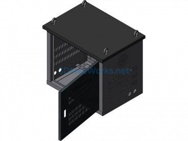 30KVA-550x500x400 Motor Enclosure - SolidWorks - Free Download
