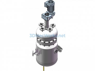 25L Reactor Kettle - SolidWorks - Free Download