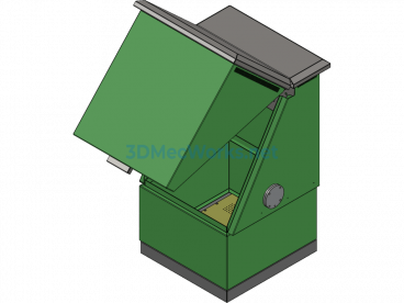 Cable junction box  _x000D_
Sheet metal cabinet - SolidWorks - Free Download