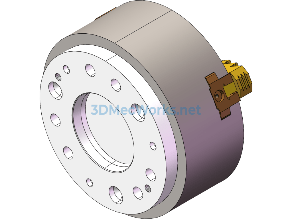K55250 Power Chuck 3d Parts and Assembly Drawings - SolidWorks - Free Download K55250 Power Chuck 3d Parts and Assembly Drawings - Image 3