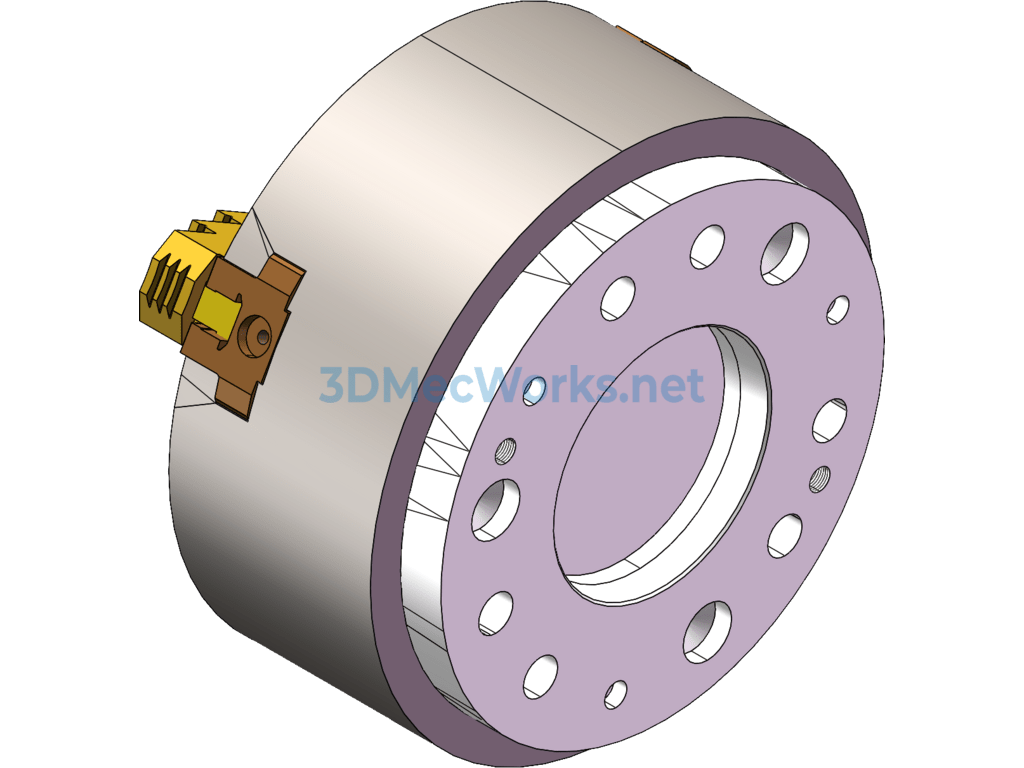 K55250 Power Chuck 3d Parts and Assembly Drawings - SolidWorks - Free Download K55250 Power Chuck 3d Parts and Assembly Drawings - Image 4