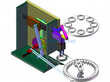 Mechanical Dispensing Device (N-Type Trajectory Manipulator) - SolidWorks - Free Download