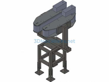 Bottle Clamping Conveyor - SolidWorks - Free Download