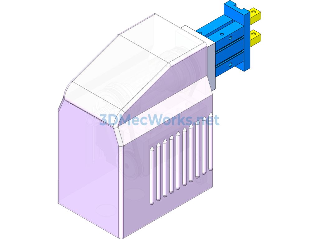 Vertical Rotation Adjustment Mechanism, Adjustment Module - SolidWorks ProE Creo.Elements SolidEdge AutoCAD-ZWCAD - Free Download Vertical Rotation Adjustment Mechanism, Adjustment Module - Image 2