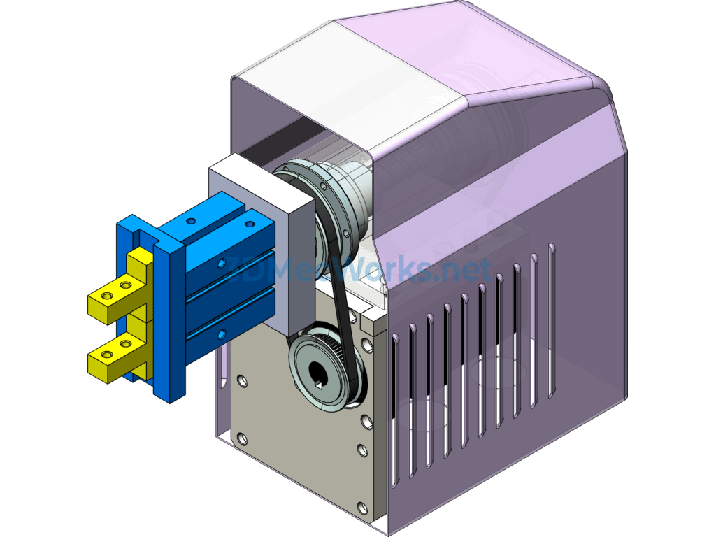 Vertical Rotation Adjustment Mechanism, Adjustment Module - SolidWorks ProE Creo.Elements SolidEdge AutoCAD-ZWCAD - Free Download Vertical Rotation Adjustment Mechanism, Adjustment Module - Image 4