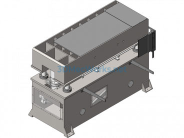 Vacuum Forming Hydraulic Cutting Machine - SolidWorks - Free Download