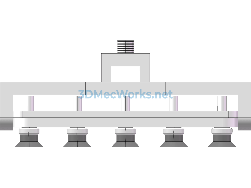 Gantry Robot Special Variable Distance Suction Cup for Manipulators - SolidWorks - Free Download Gantry Robot Special Variable Distance Suction Cup for Manipulators - Image 5