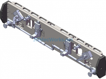 8 Ton Front Axle Hydraulic Tooling - SolidWorks - Free Download