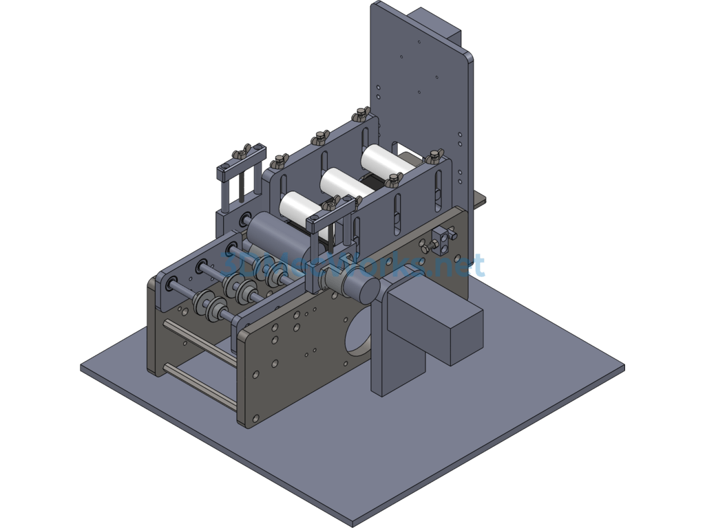 Extruder Plastic Hose Cutting Machine - SolidWorks - Free Download Extruder Plastic Hose Cutting Machine