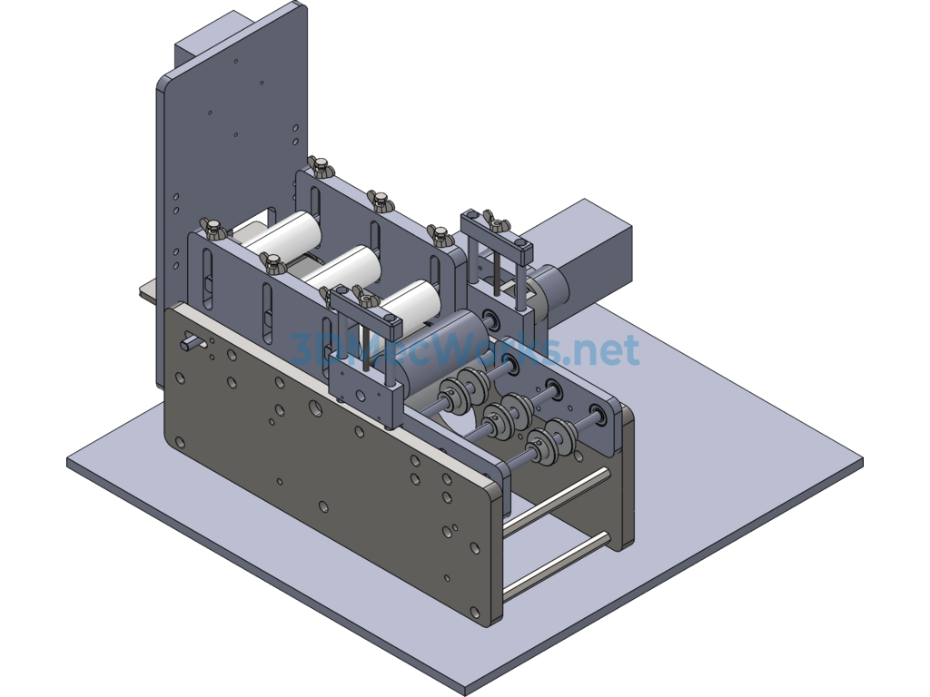 Extruder Plastic Hose Cutting Machine - SolidWorks - Free Download Extruder Plastic Hose Cutting Machine - Image 2