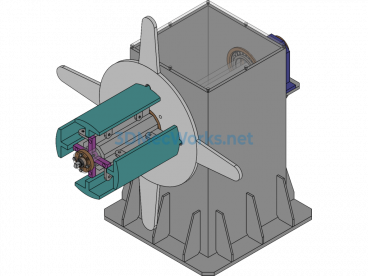 Uncoiler for Stamping Machine Line - SolidWorks - Free Download