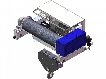 20-ton Hook Bridge Crane Trolley - SolidWorks - Free Download
