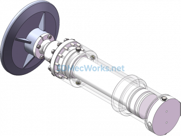 Yg-1-1A-00-Hydraulic Cylinder General Assembly 3D - SolidWorks - Free Download