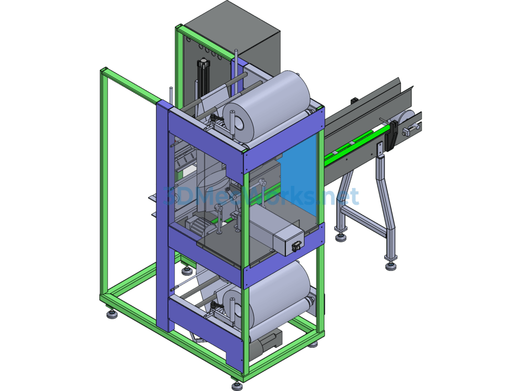 Shrink Wrapping Machine - SolidWorks - Free Download Shrink Wrapping Machine