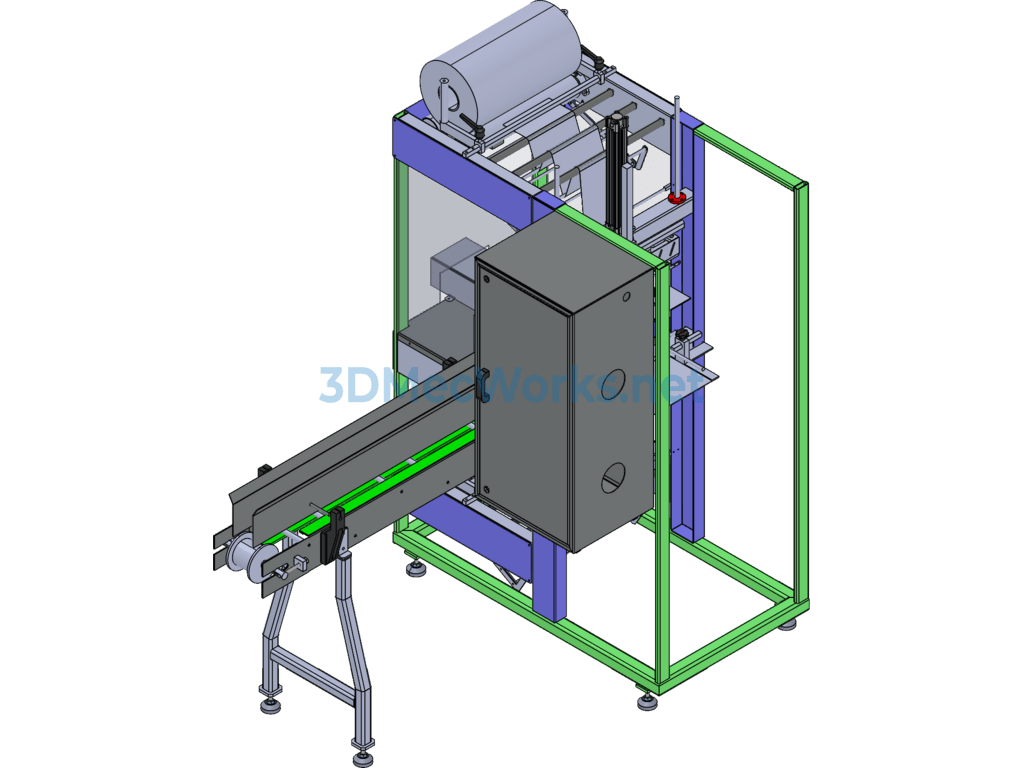 Shrink Wrapping Machine - SolidWorks - Free Download Shrink Wrapping Machine - Image 3