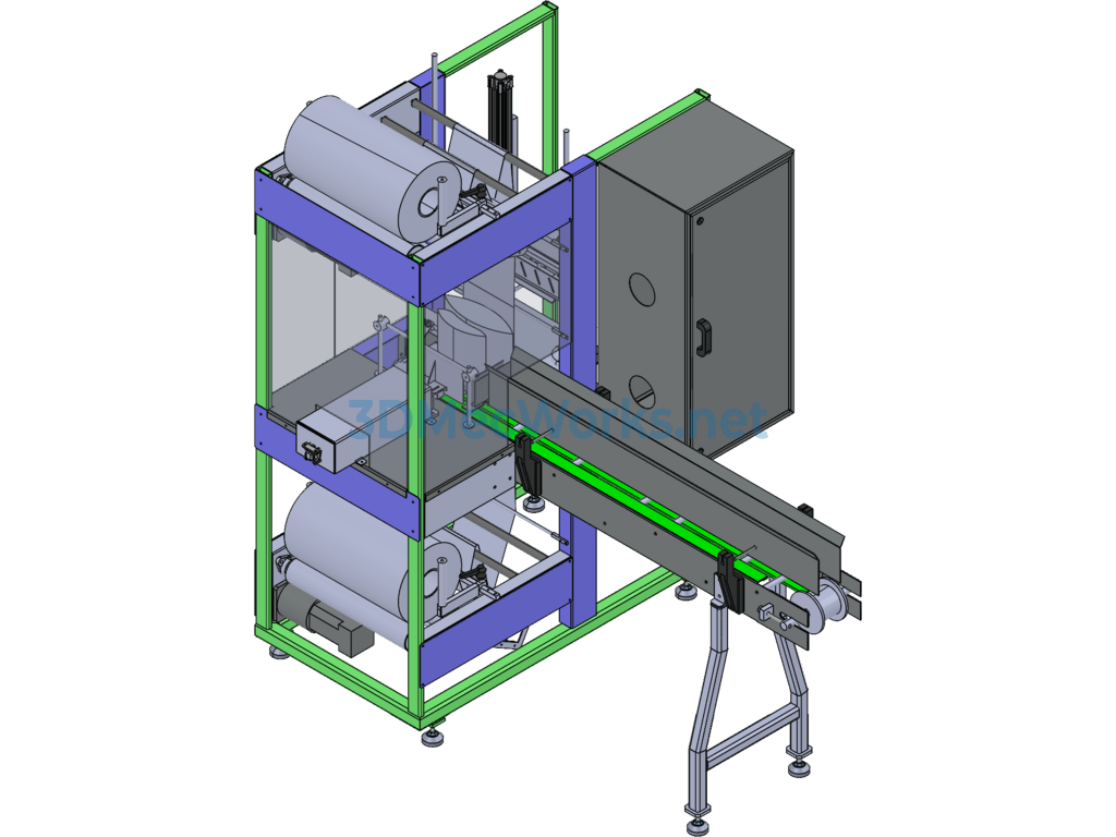Shrink Wrapping Machine - SolidWorks - Free Download Shrink Wrapping Machine - Image 4