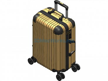 A Business Trolley Case Design - SolidWorks - Free Download