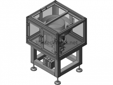 Vibratory Bowl Feeder with Soundproof Cover - SolidWorks - Free Download
