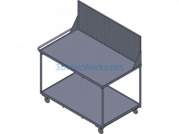 Workstation Cart - SolidWorks - Free Download