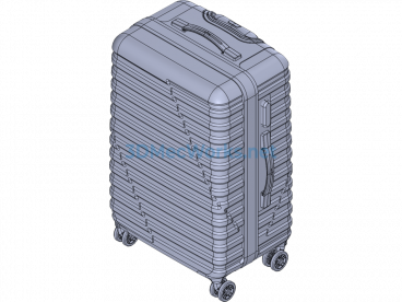 24-inch suitcase model - SolidWorks - Free Download