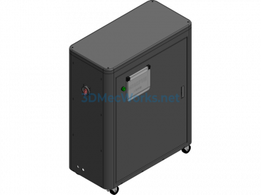 3D Model of Cooler Machine - SolidWorks - Free Download